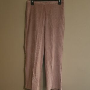 New Alfred Dunner Women's‎ Size 8P Pink Rose Pull-on Corduroy Pant Classic Fit